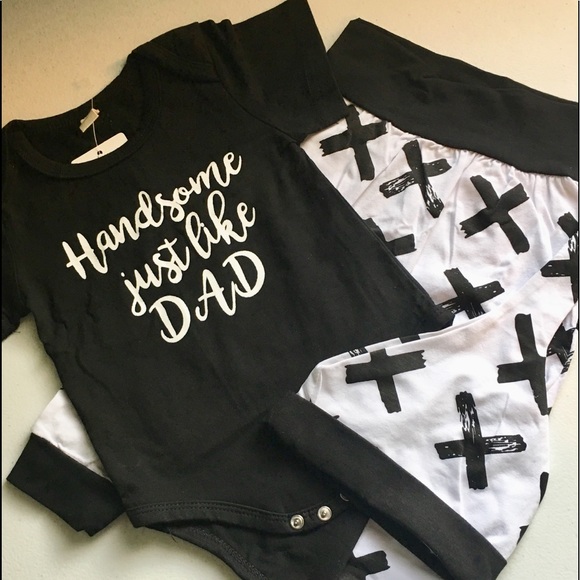 Other - 🎉 ”Handsome Just Like Dad” 3 PC Outfit